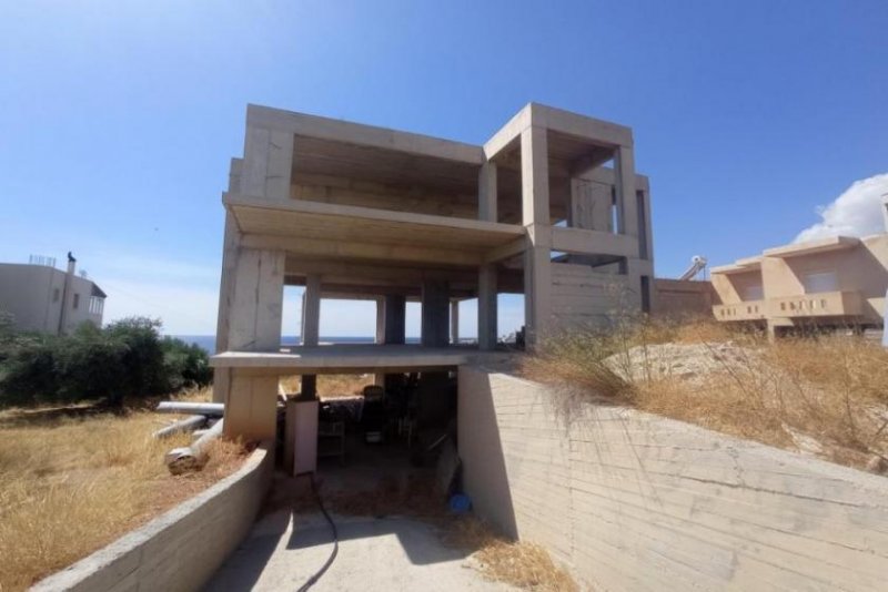 Makry Gialos Freistehendes, unfertiges Haus mit herrlichem Meerblick in einem schönen Resort - Rohbau Haus kaufen